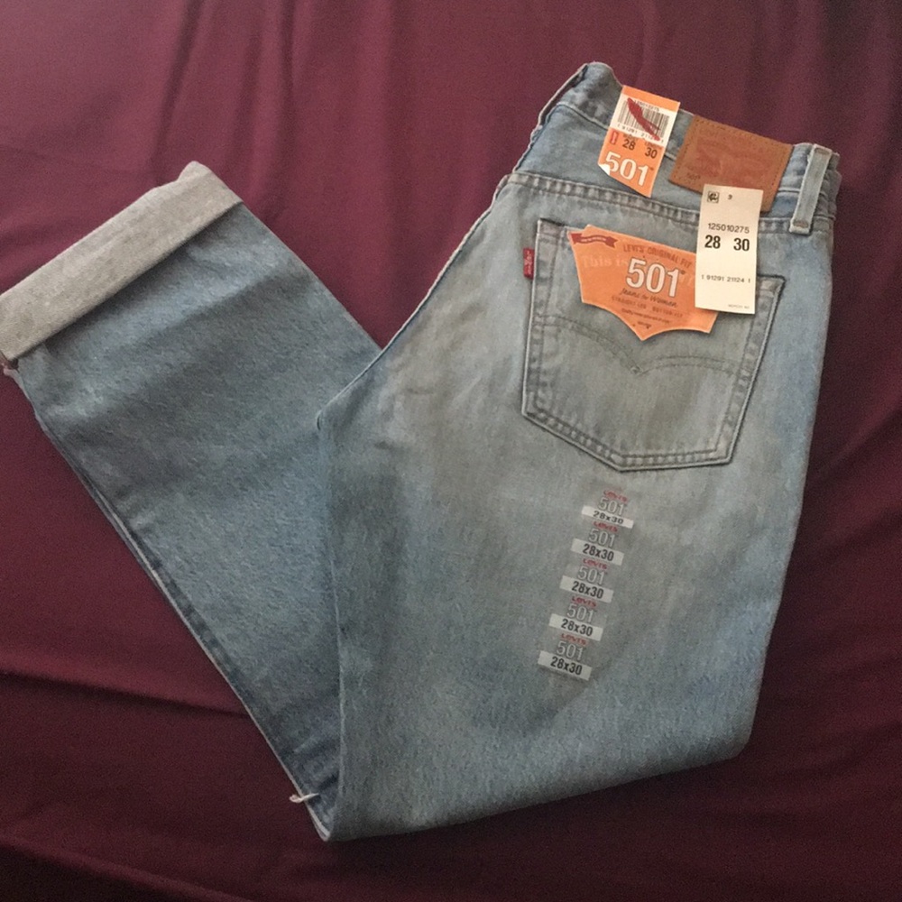 Levis 501 selvedge white oak cone for women